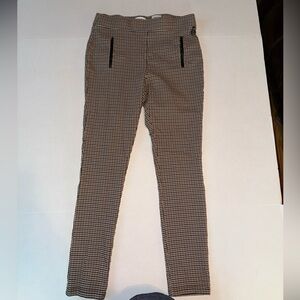 Calvin Klein Brown Checkered Skinny Pants